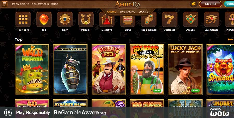 AmunRa Casino Games