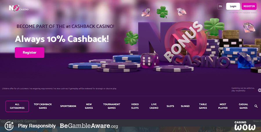 No Bonus Casino Lobby
