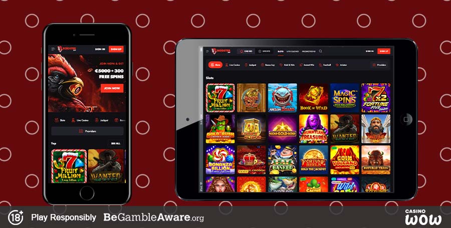Rooster Bet Mobile Casino