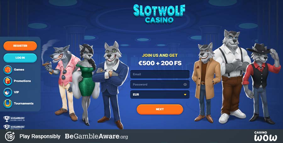 Slot Wolf Casino Lobby
