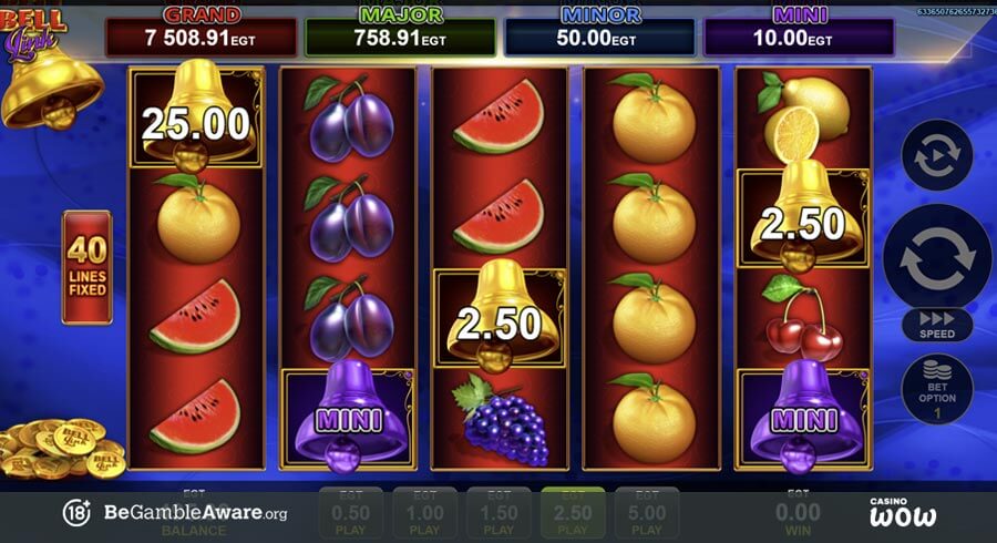 40 Lucky King Extreme Bell Link Bonus Feature