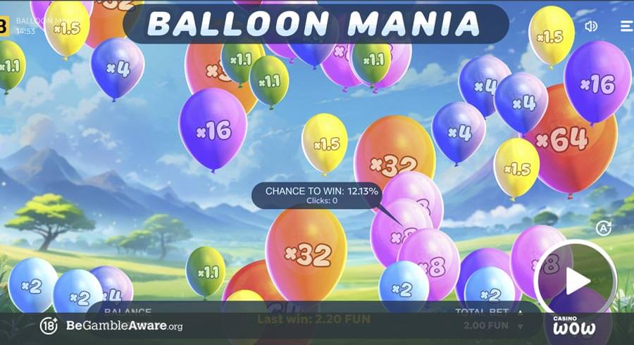Balloon Mania Gameplay