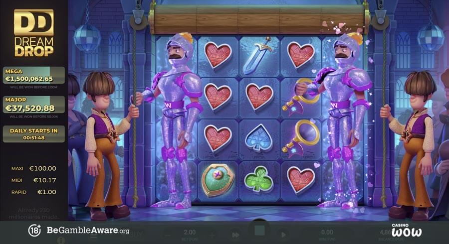 Groovy Knights Dream Drop Bonus Feature