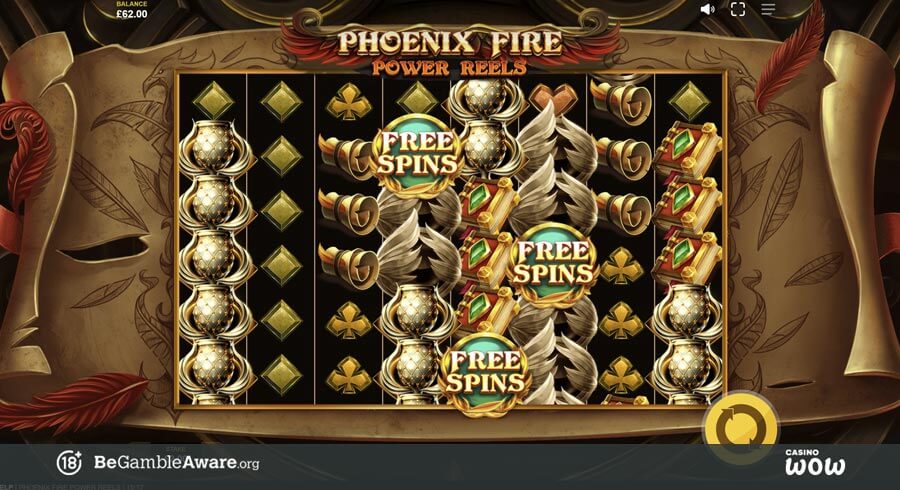 Phoenix Fire Power Reels Bonus Feature