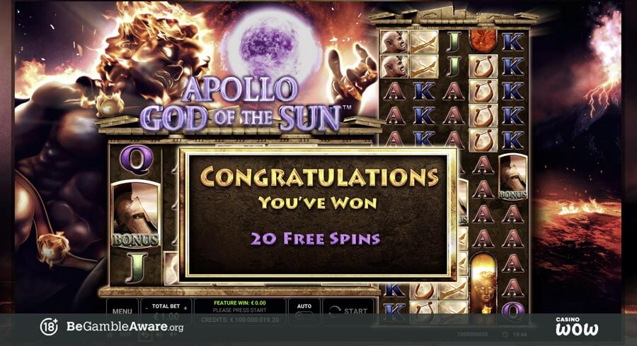 Apollo God Of The Sun Bonus Feature