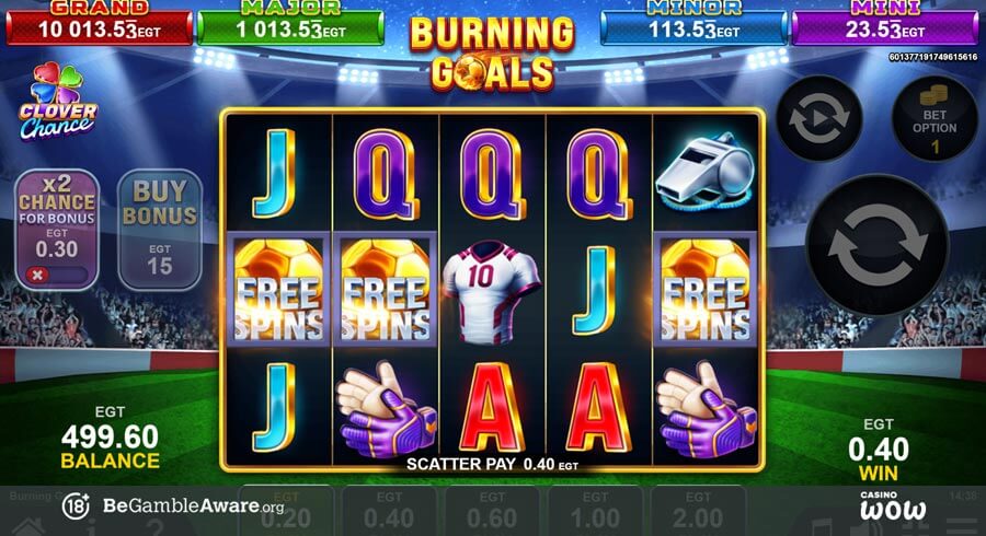 Burning Goals Bonus Feature
