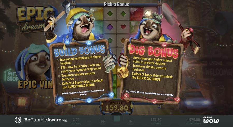 Epic Dreams Bonus Feature