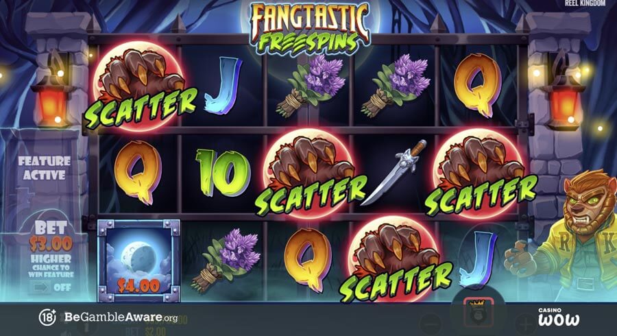 Fangtastic Freespins Bonus Feature