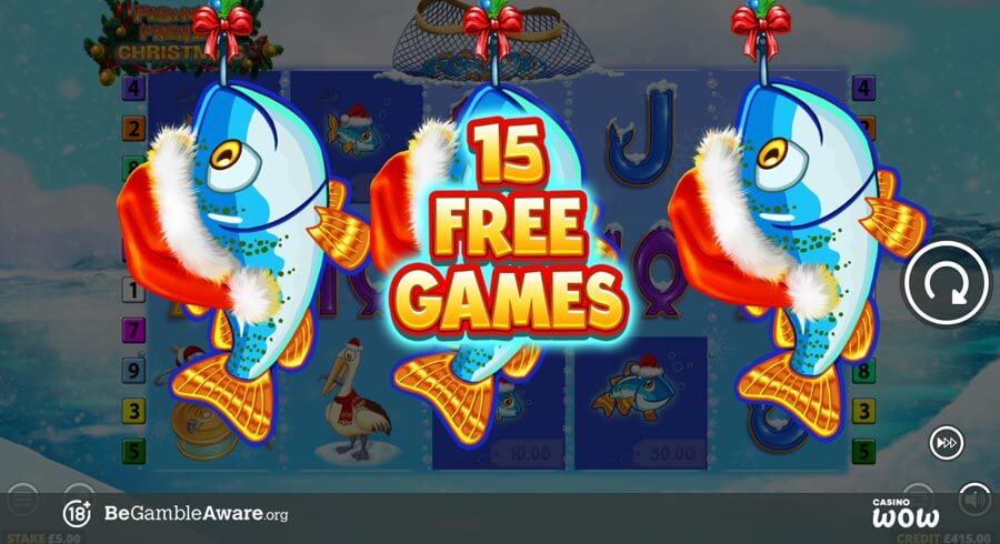 Fishin’ Frenzy Christmas Bonus Feature