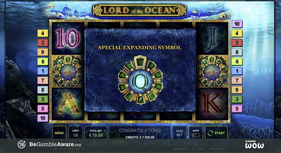 Lord of the Ocean Bonus Feature