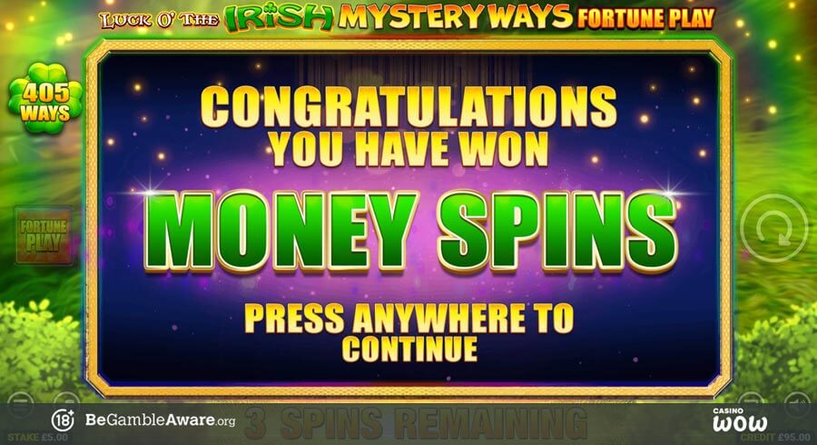 Luck O' The Irish Mystery Ways Fortune Play Bonus Feature