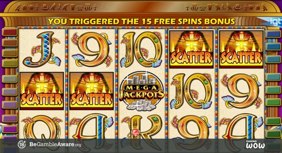 MegaJackpots Cleopatra Bonus Feature