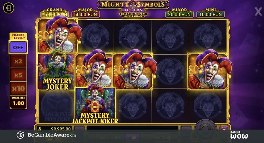 Mighty Symbols: Jokers Bonus Feature