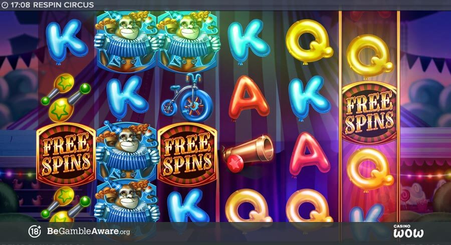 Respin Circus Bonus Feature