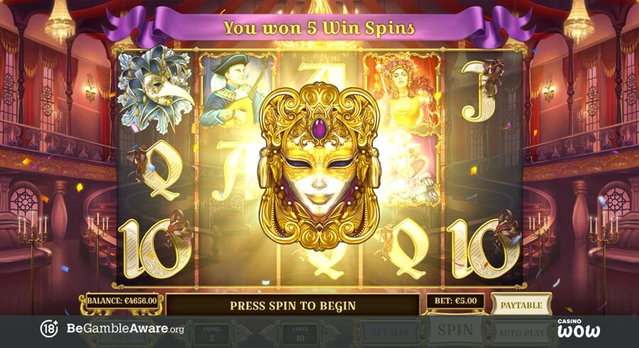 Royal Masquerade Bonus Feature