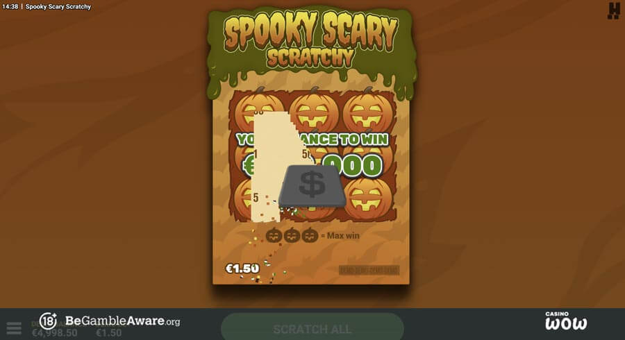 Spooky Scary Scratchy Gameplay
