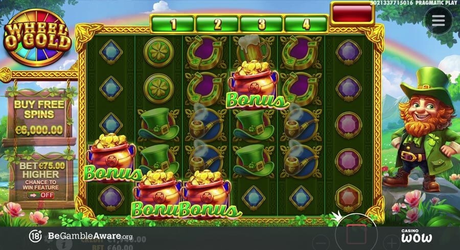 Wheel O' Gold Bonus Feature