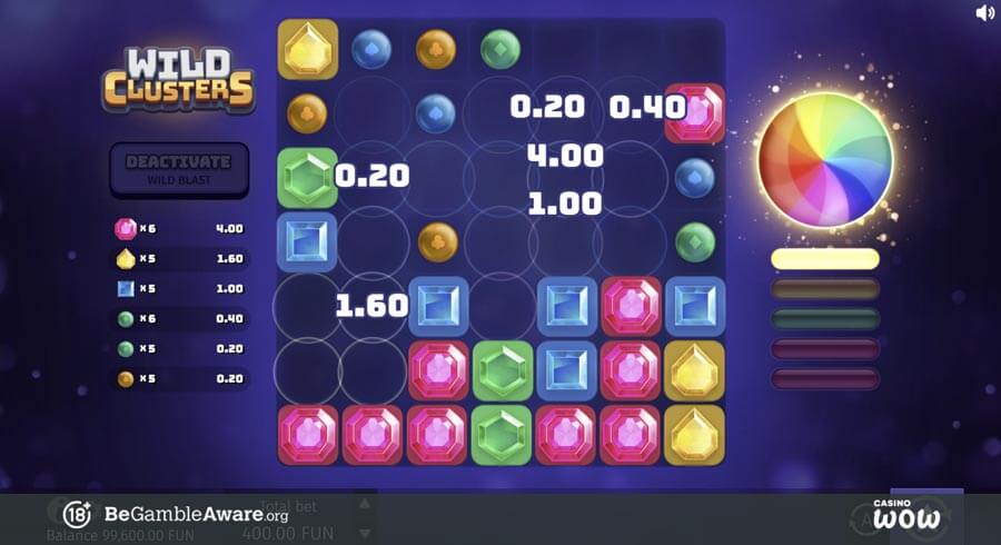 Wild Clusters Bonus Feature