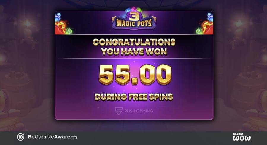 3 Magic Pots Big Win