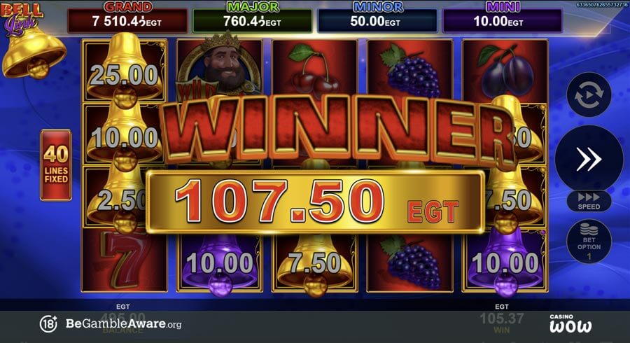 40 Lucky King Extreme Bell Link Big Win