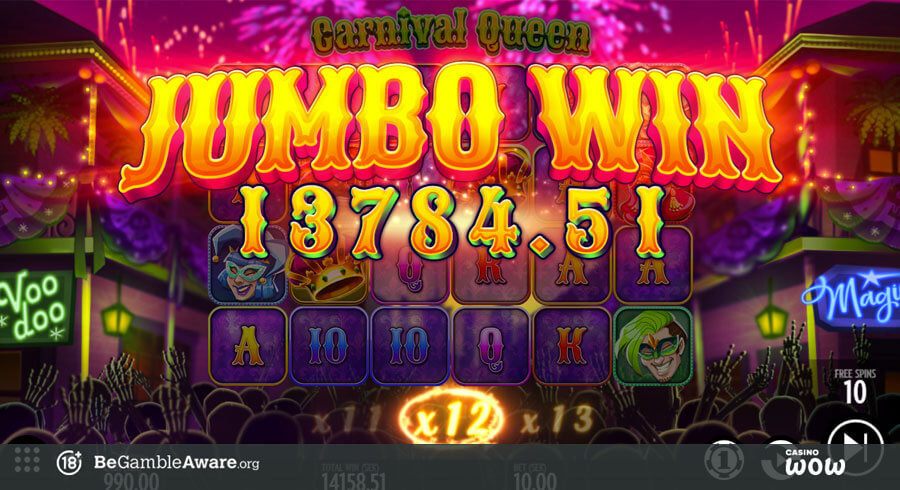 Carnival Queen Big Win