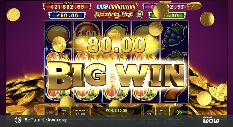 Cash Connection Sizzling Hot Big Win