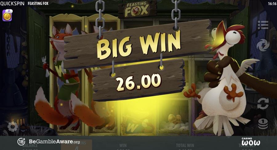 Feasting Fox Big Win