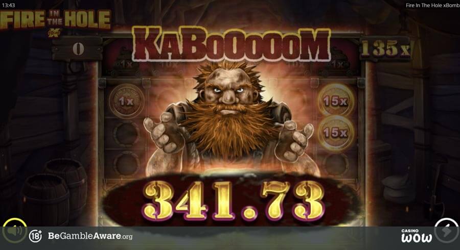 Fire in the Hole xBomb Big Win