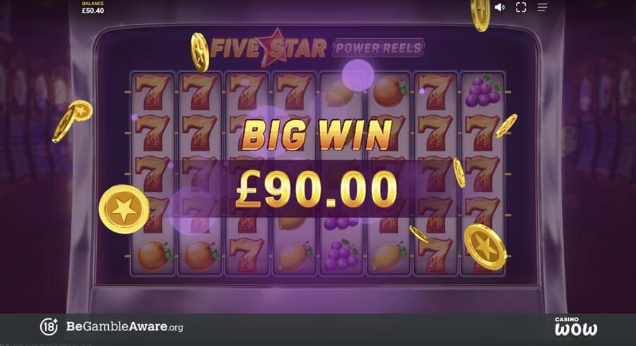 Five Star Power Reels Big Win