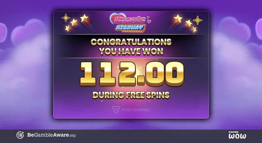 Hearts Highway Big Win