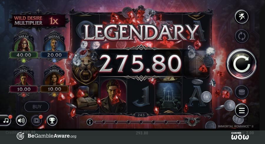 Immortal Romance II Big Win