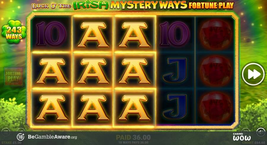Luck O' The Irish Mystery Ways Fortune Play Big Win
