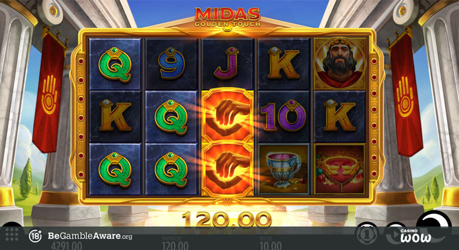 Midas Golden Touch, play it online at PokerStars Casino