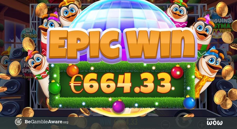 Penguin Christmas Party Time Big Win