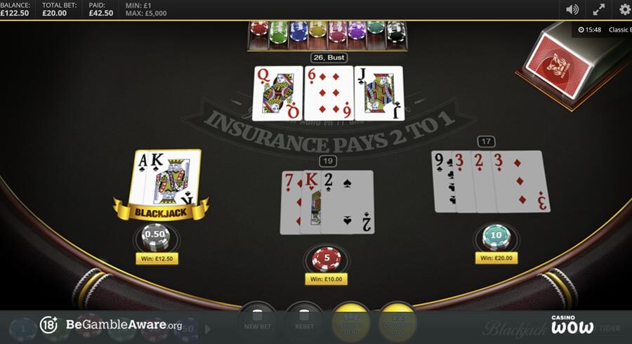 Blackjack by Red Tiger Gaming Big Win