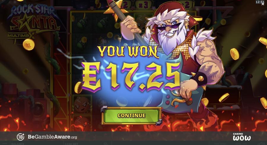 Rock Star Santa MultiMax Big Win