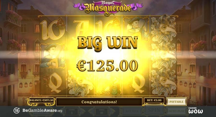 Royal Masquerade Big Win