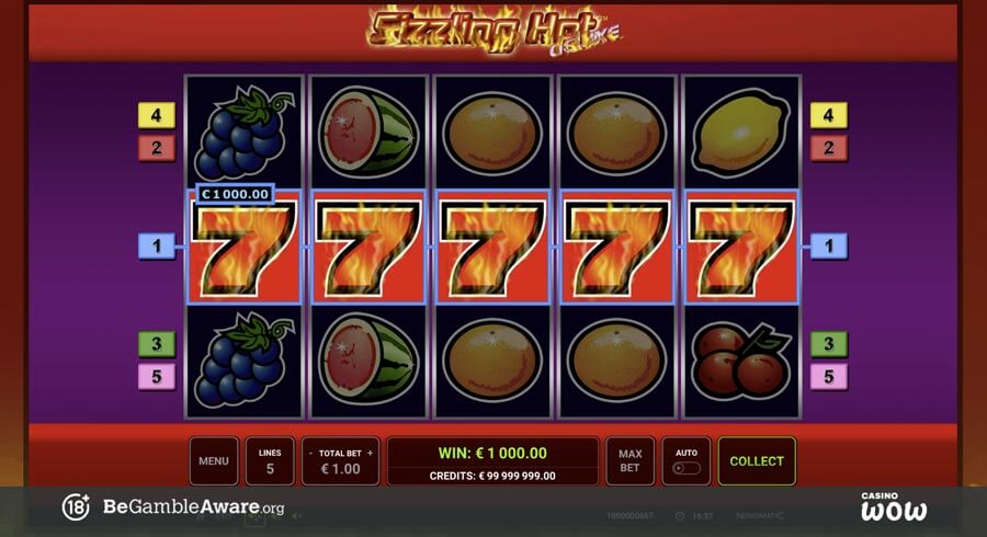 Sizzling Hot Deluxe Big Win