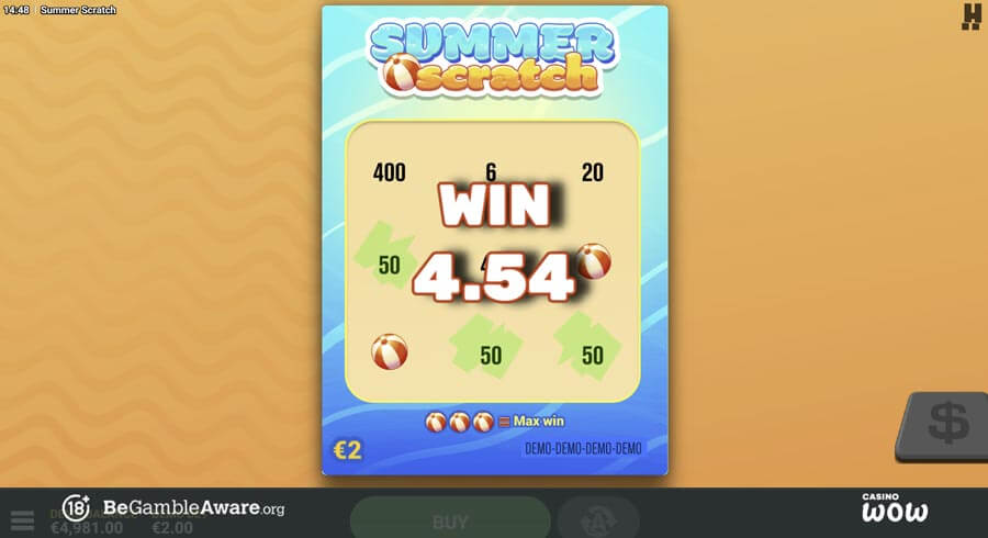 Summer Scratch Win