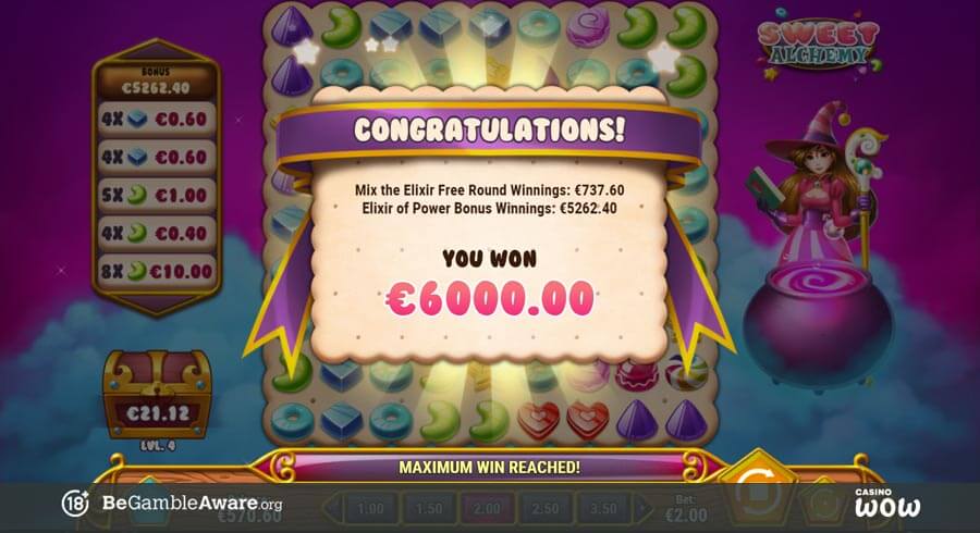 Sweet Alchemy Big Win