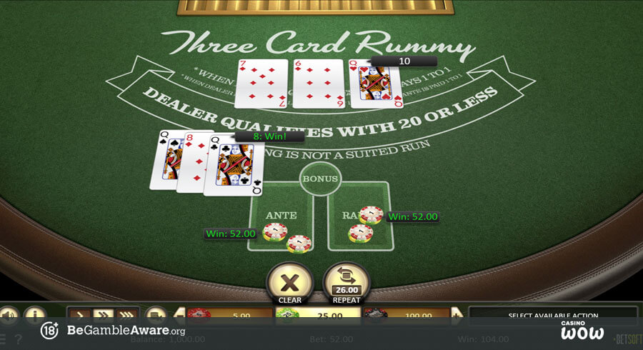 Three Card Rummy Big Win