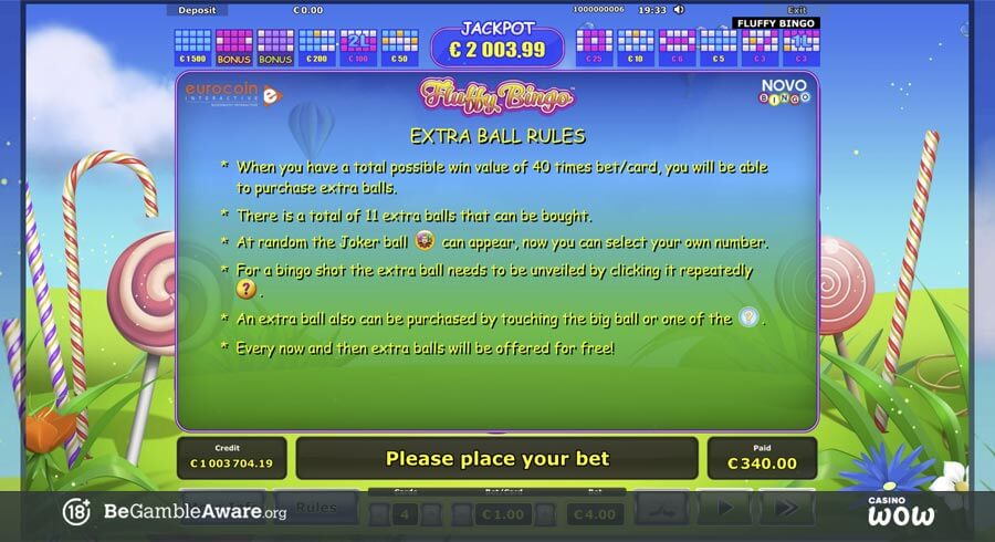 Fluffy Bingo Rules