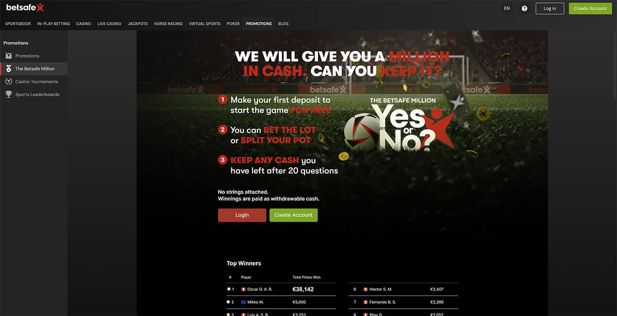 Betsafe Million