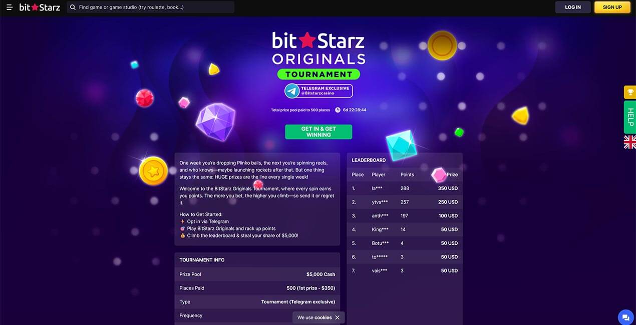 BitStarz Originals Tournament