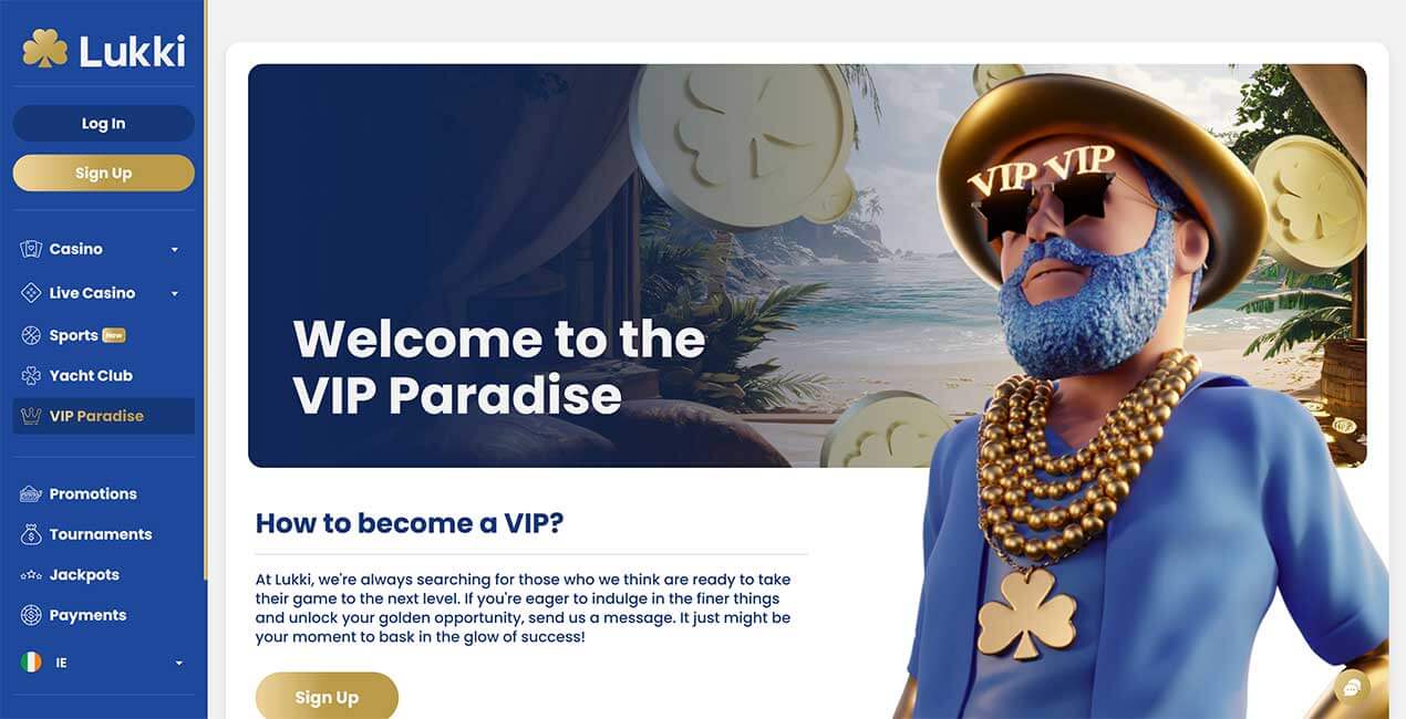 VIP Club at Lukki casino