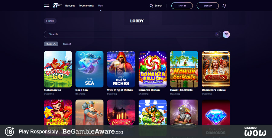 21Bit Casino Games