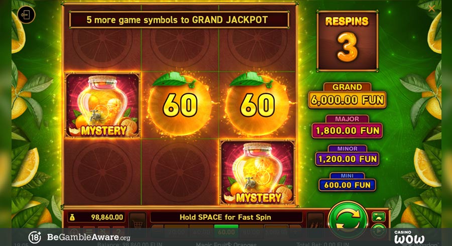 Magic jackpot bonus