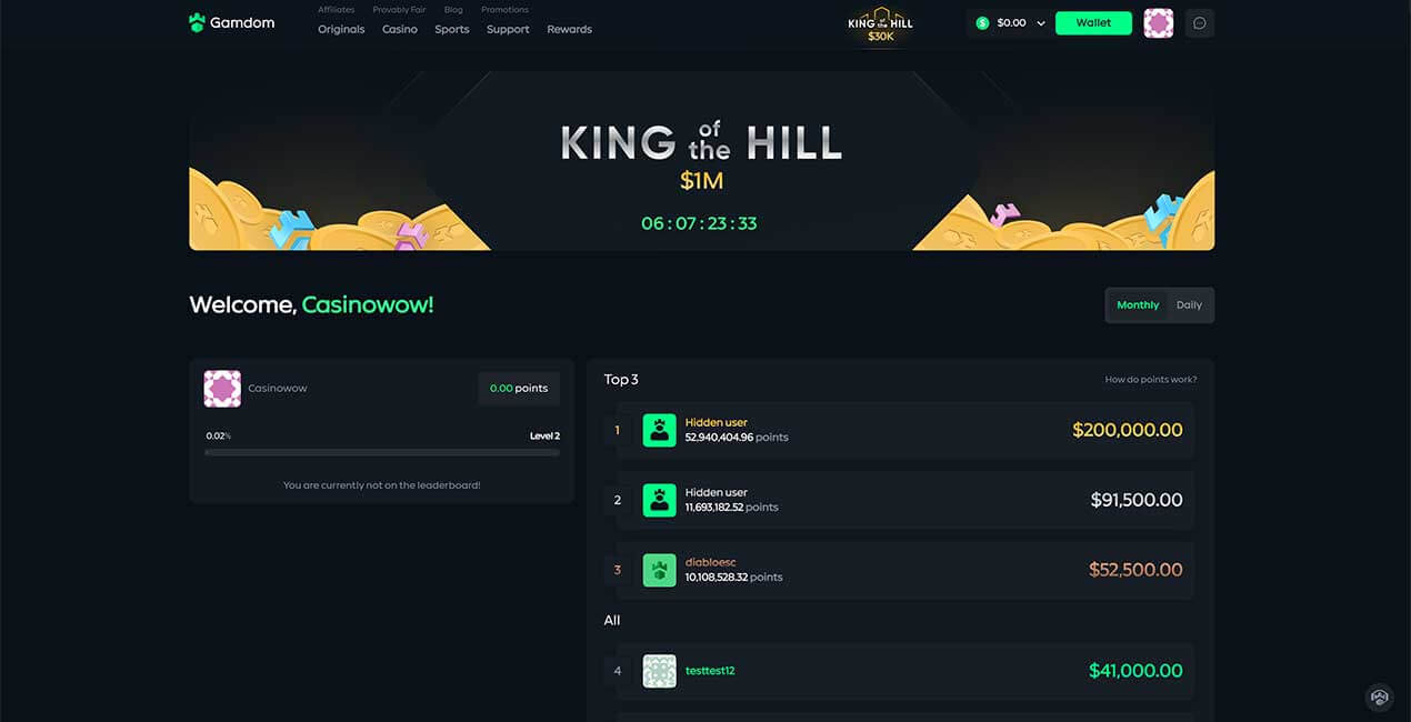 Gamdom slots