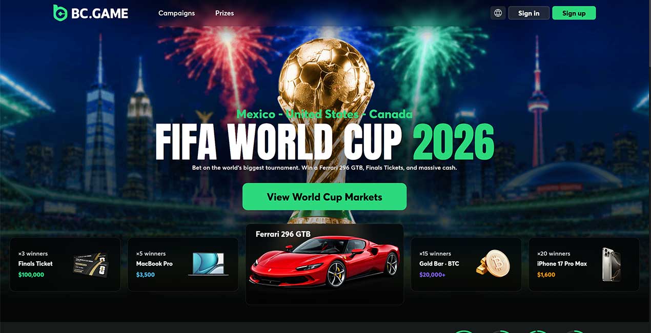 BC.GAME FIFA World Cup 2026 Hub