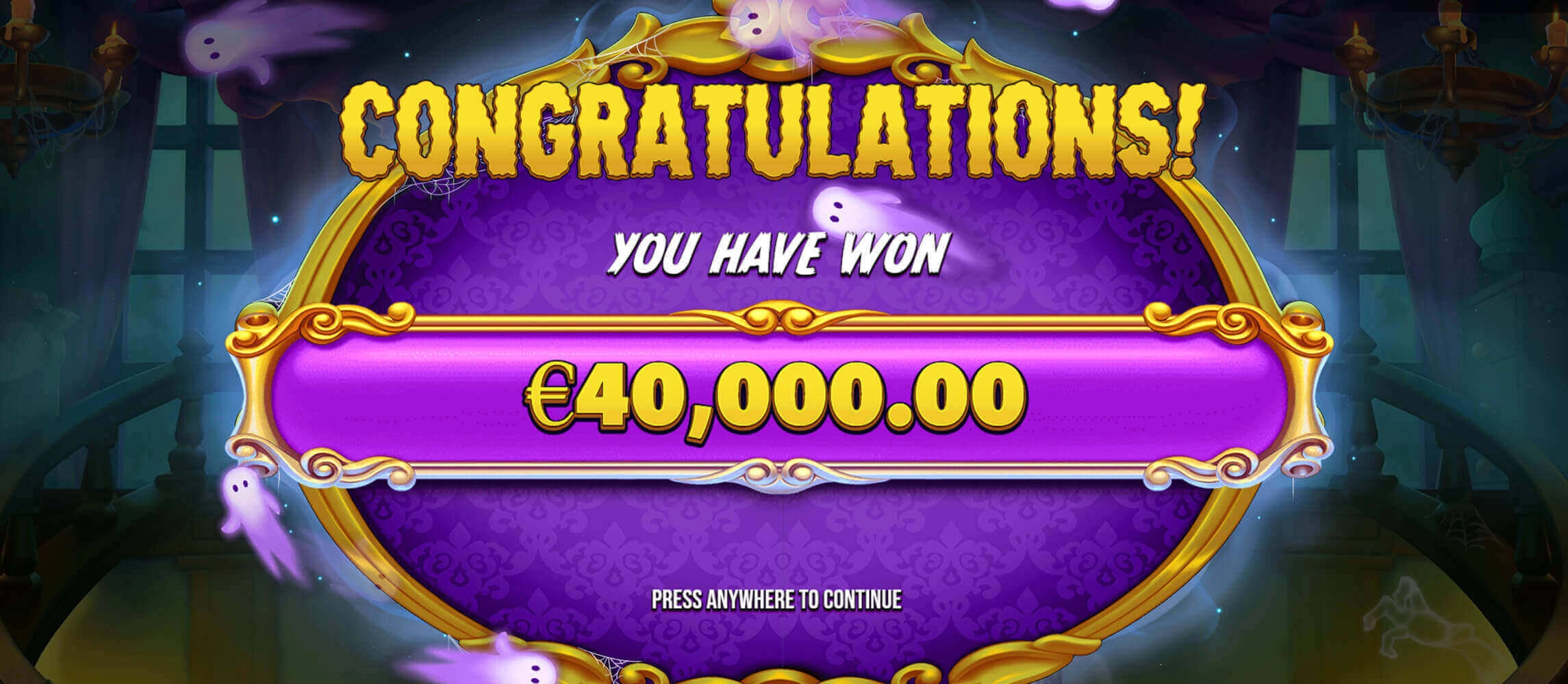 Pragmatic Play win on Great Ghosts